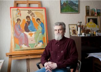 Владимир Сидельников, художник, иконописец о росписи алтаря Свято-Георгиевского храма